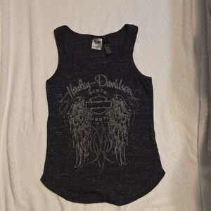 Harley-Davidson Women's Dark Gray Winged Tank Top